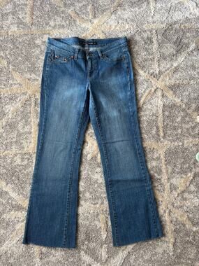 DKNY jeans Times Square Flare cut off regular wash women's size 30